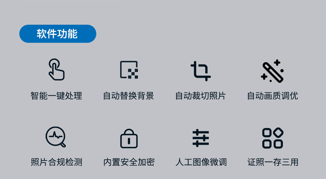 捷宇智能证件拍照软件功能